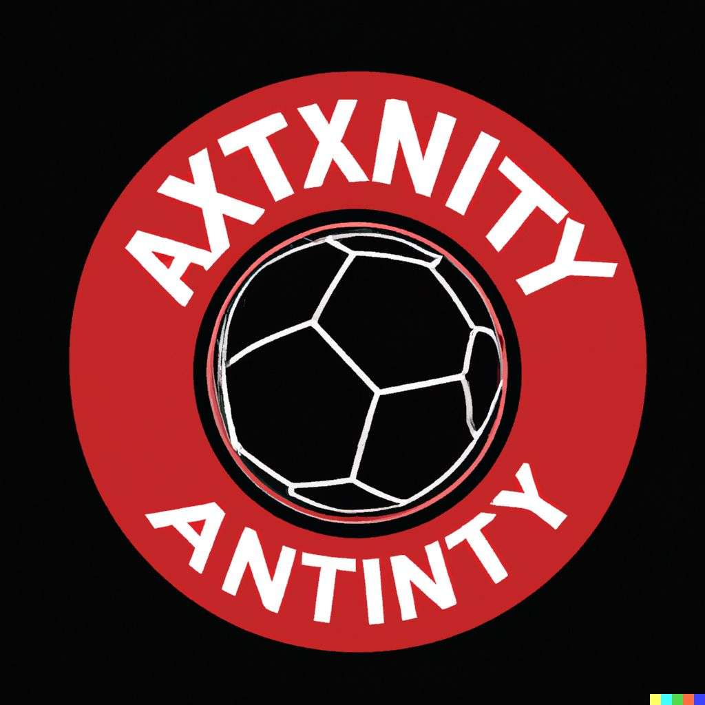 a representation of anxiety, soccer team emblem design